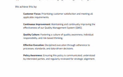 Seyond Publishes Updated Quality Policy to Strengthen Commitment to Excellence